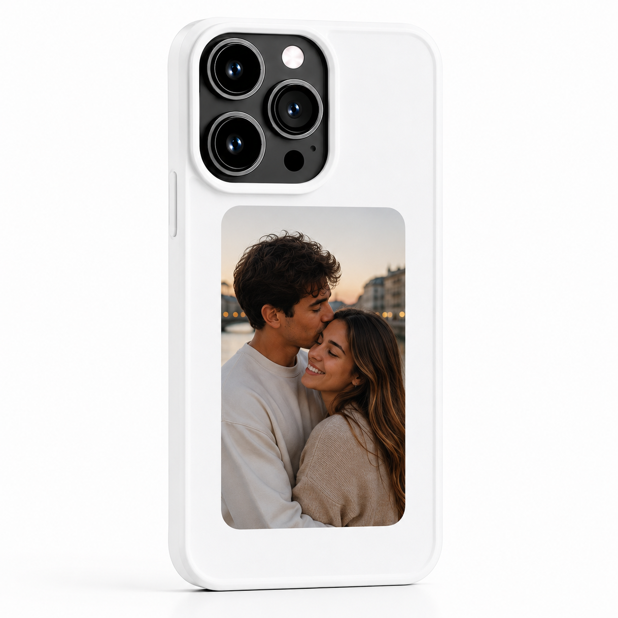 White Lunora phone case