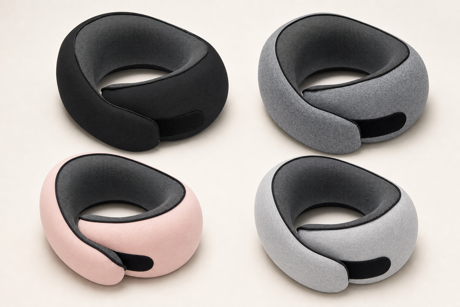 CloudRest travel pillow in four colors